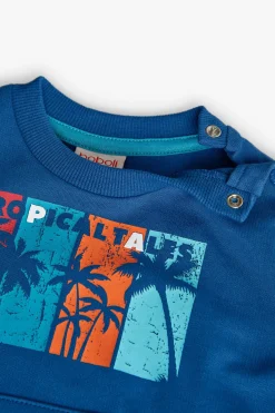 Felpa per bambino in colore blu