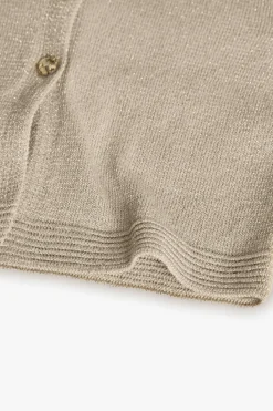 Giacca a maglia per neonata in colore beige