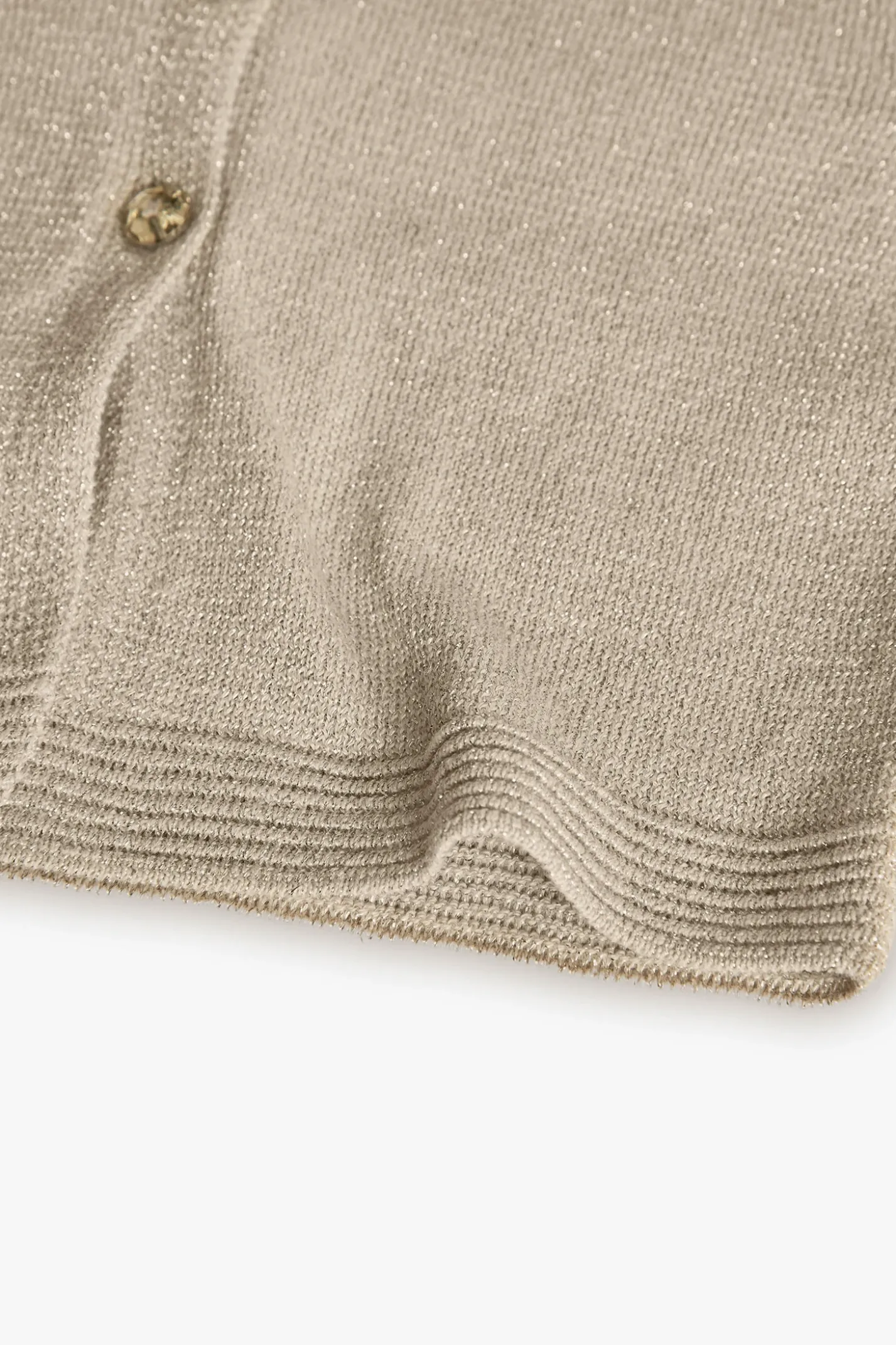 Giacca a maglia per neonata in colore beige