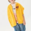 Giacca di felpa per bambino di colore giallo