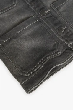 Giacca di jeans a maglia per bambino in colore grigio