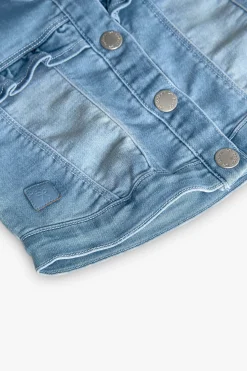 Giacca di maglia per neonata in colore bleach