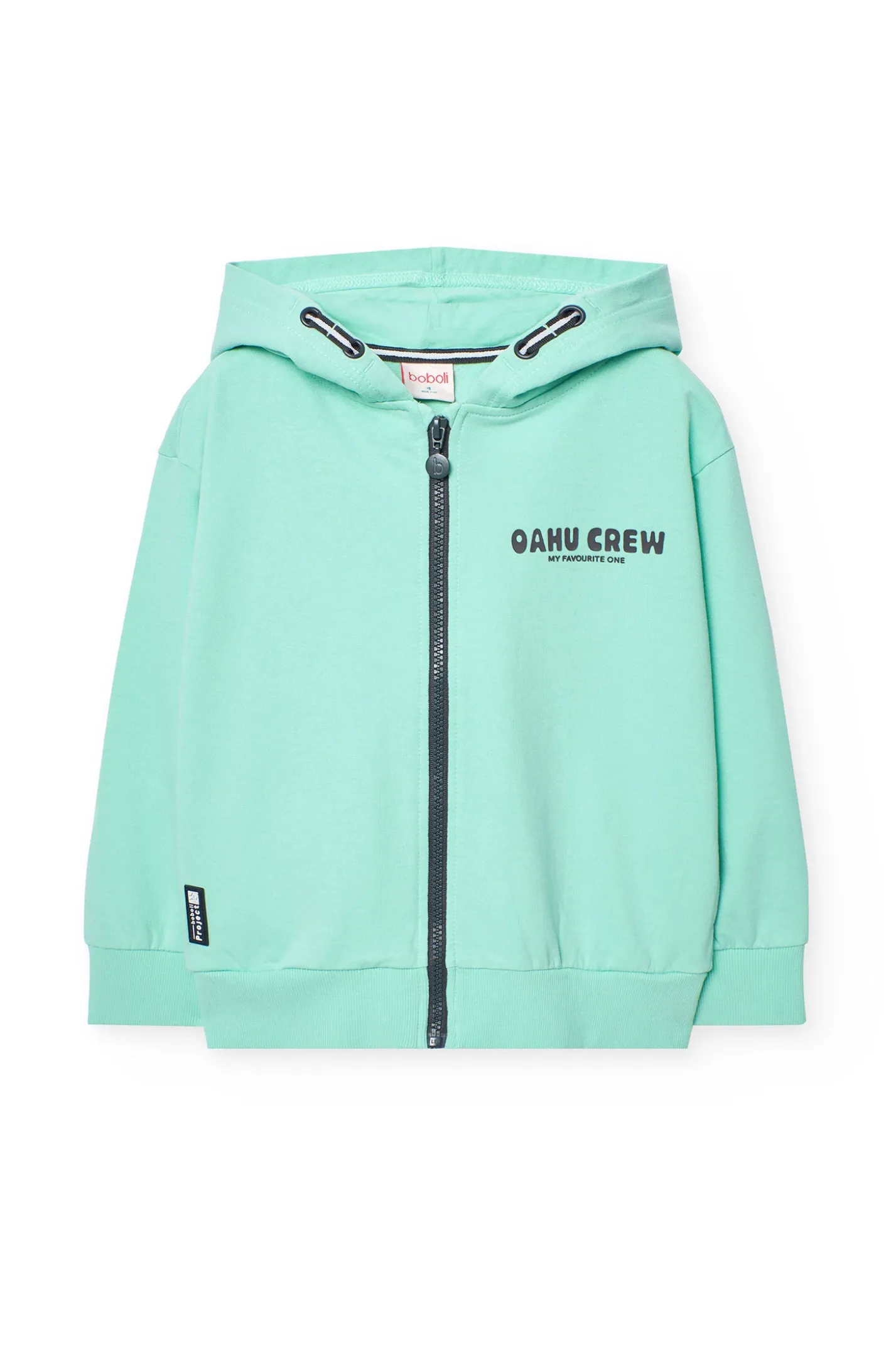 Giacca di pile per bambino di colore verde