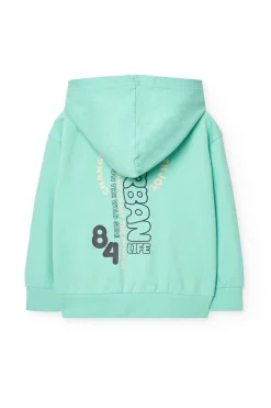 Giacca di pile per bambino di colore verde
