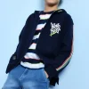 Giacca in felpa per bambino di colore blu navy