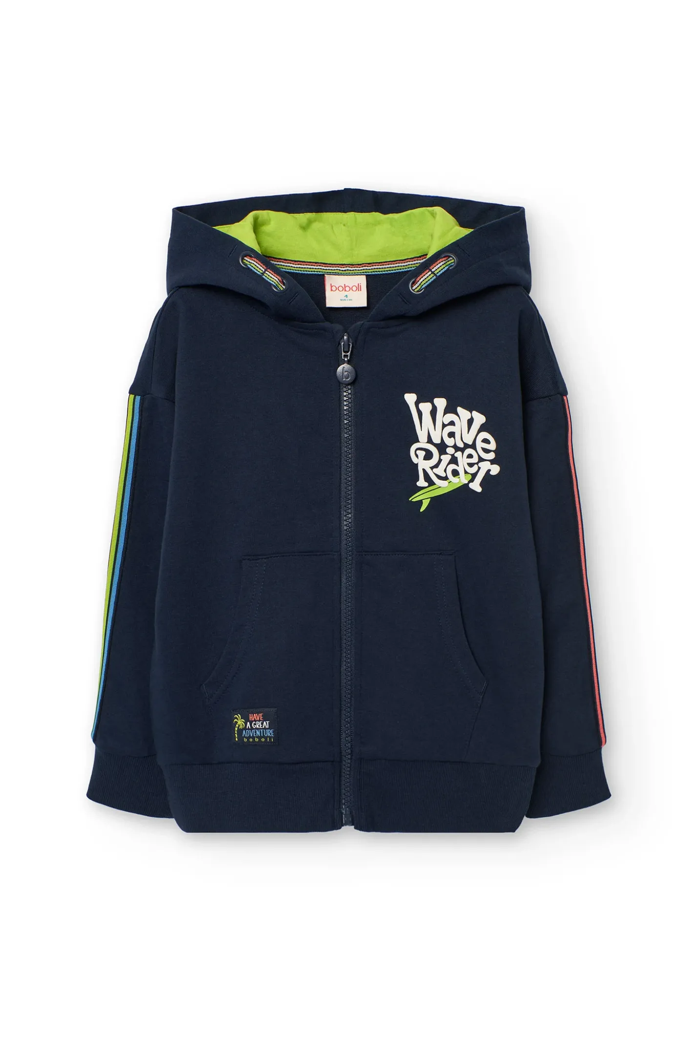 Giacca in felpa per bambino di colore blu navy