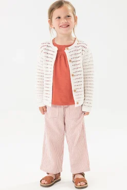 Giacca in maglia per bambina neonata in bianco