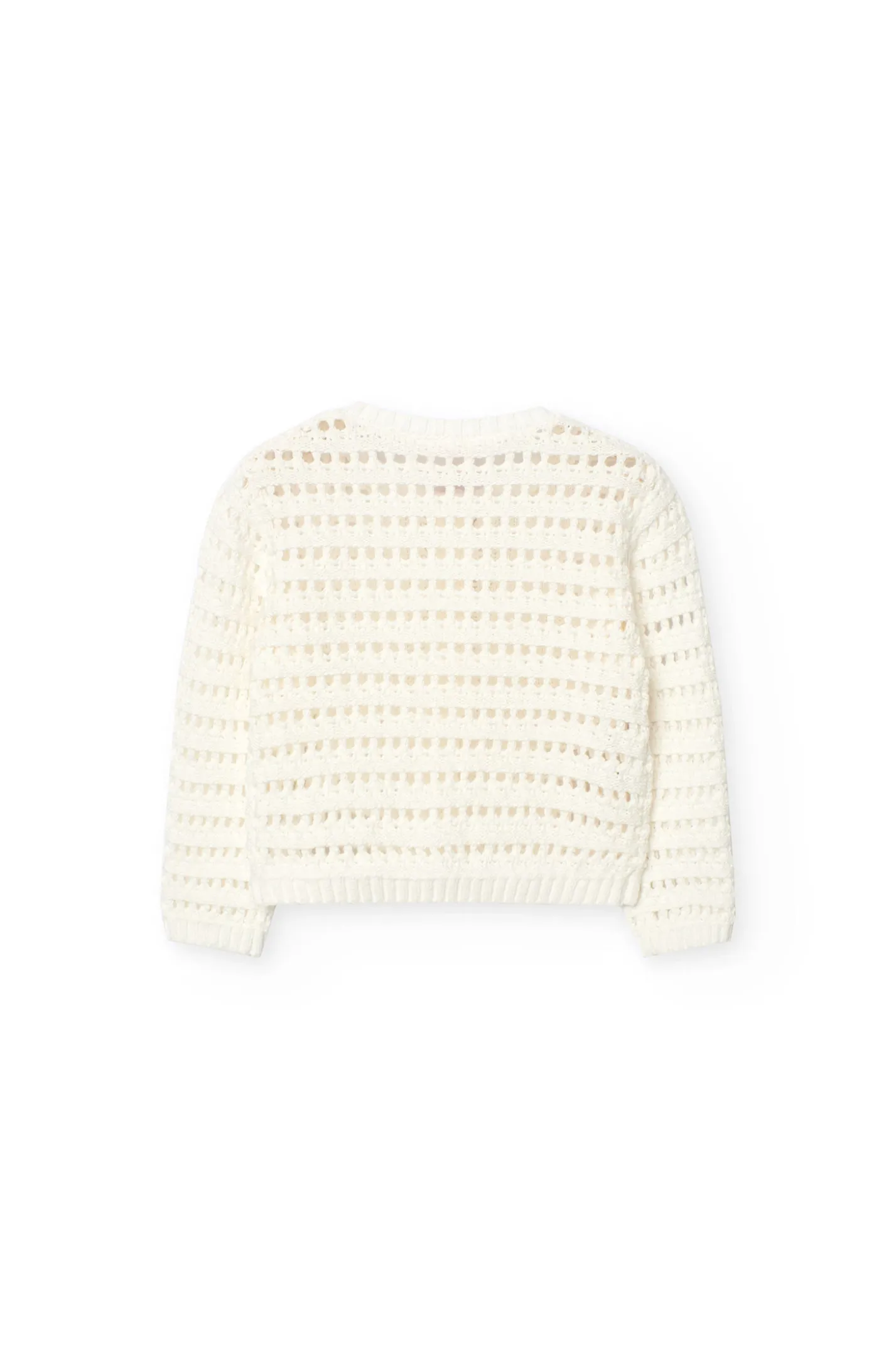Giacca in maglia per bambina neonata in bianco