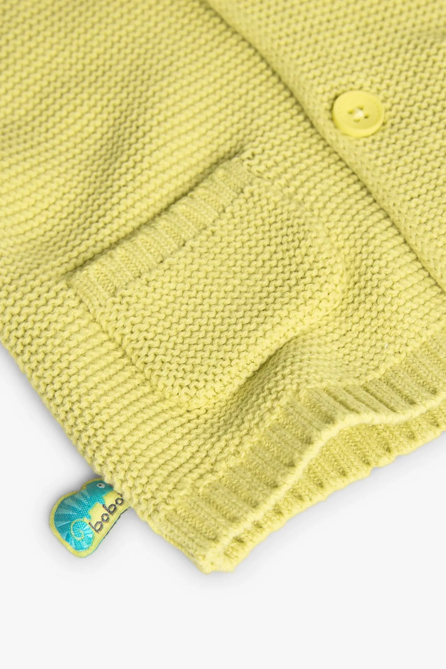 Giacca in maglia per neonato di colore verde