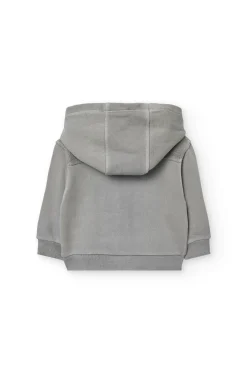 Giacca in pile per bambino in grigio scuro