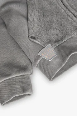 Giacca in pile per bambino in grigio scuro