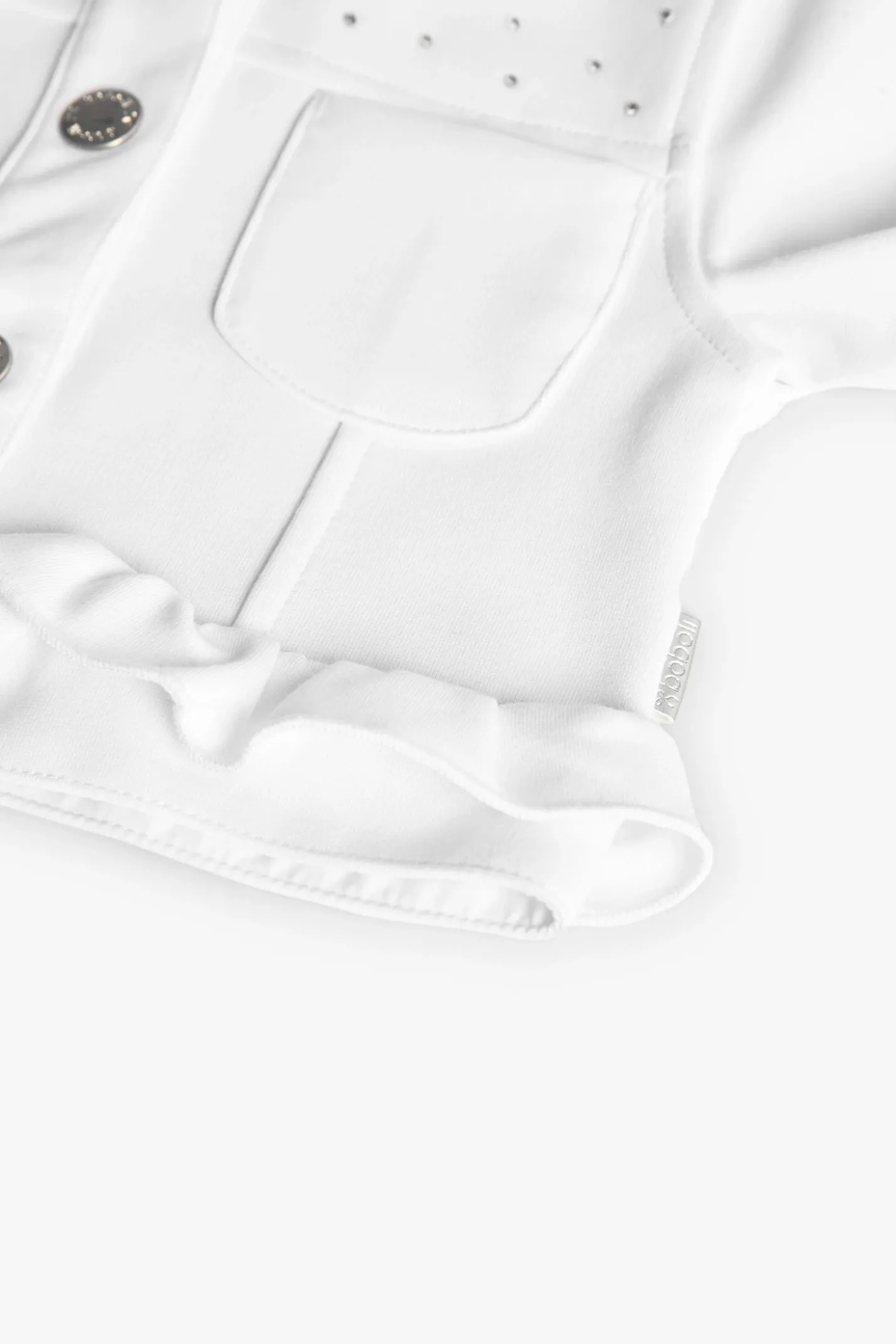 Giacchetta a maglia per bambina in colore bianco
