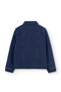 Giubbotto felpato denim unisex