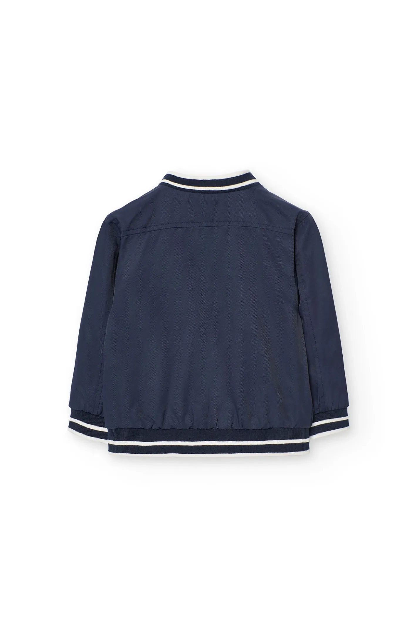 Giubbotto reversibile per bambino color blu navy.