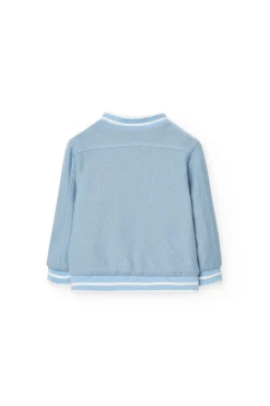 Giubbotto reversibile per bambino color blu navy.