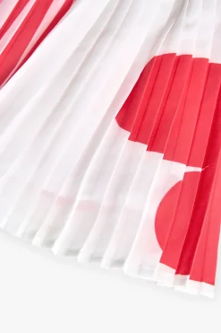 Gonna di chiffon plissettata da bambina in due colori