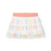 Gonna di tulle per neonata con stampa di cuori