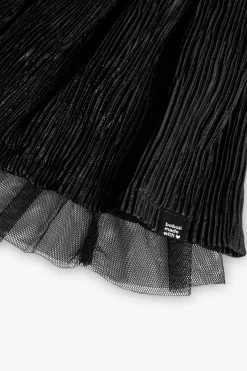 Gonna in maglia per bambina di colore nero