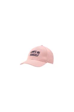 Gorra sarga en rosa