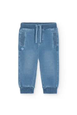 Jeans in pile da bambino in candeggina