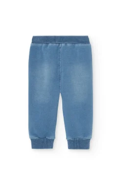 Jeans in pile da bambino in candeggina