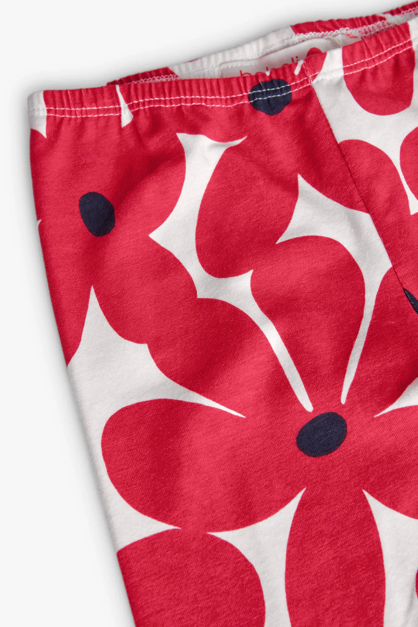Leggings lavorati a maglia per bambina con stampa floreale