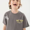 Maglietta a maglia per bambino in colore grigio scuro