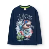Maglietta a maglia per bambino in blu navy