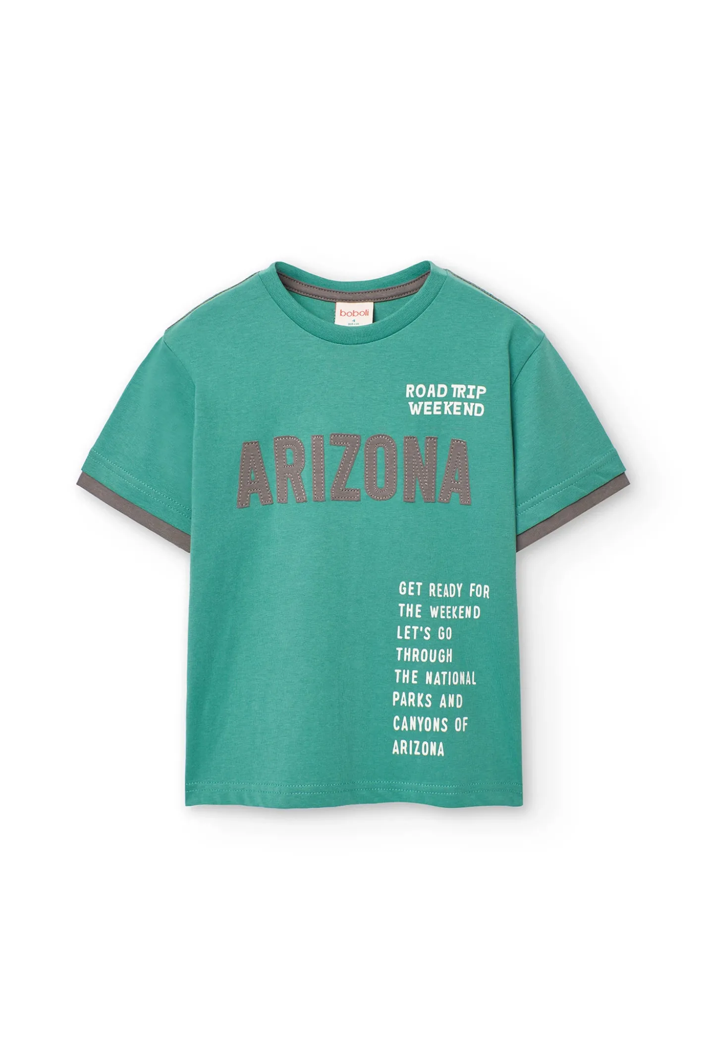 Maglietta a maglia per bambino in verde