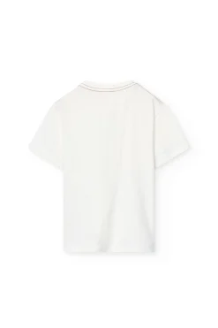 Maglietta a maglia per bambino in bianco