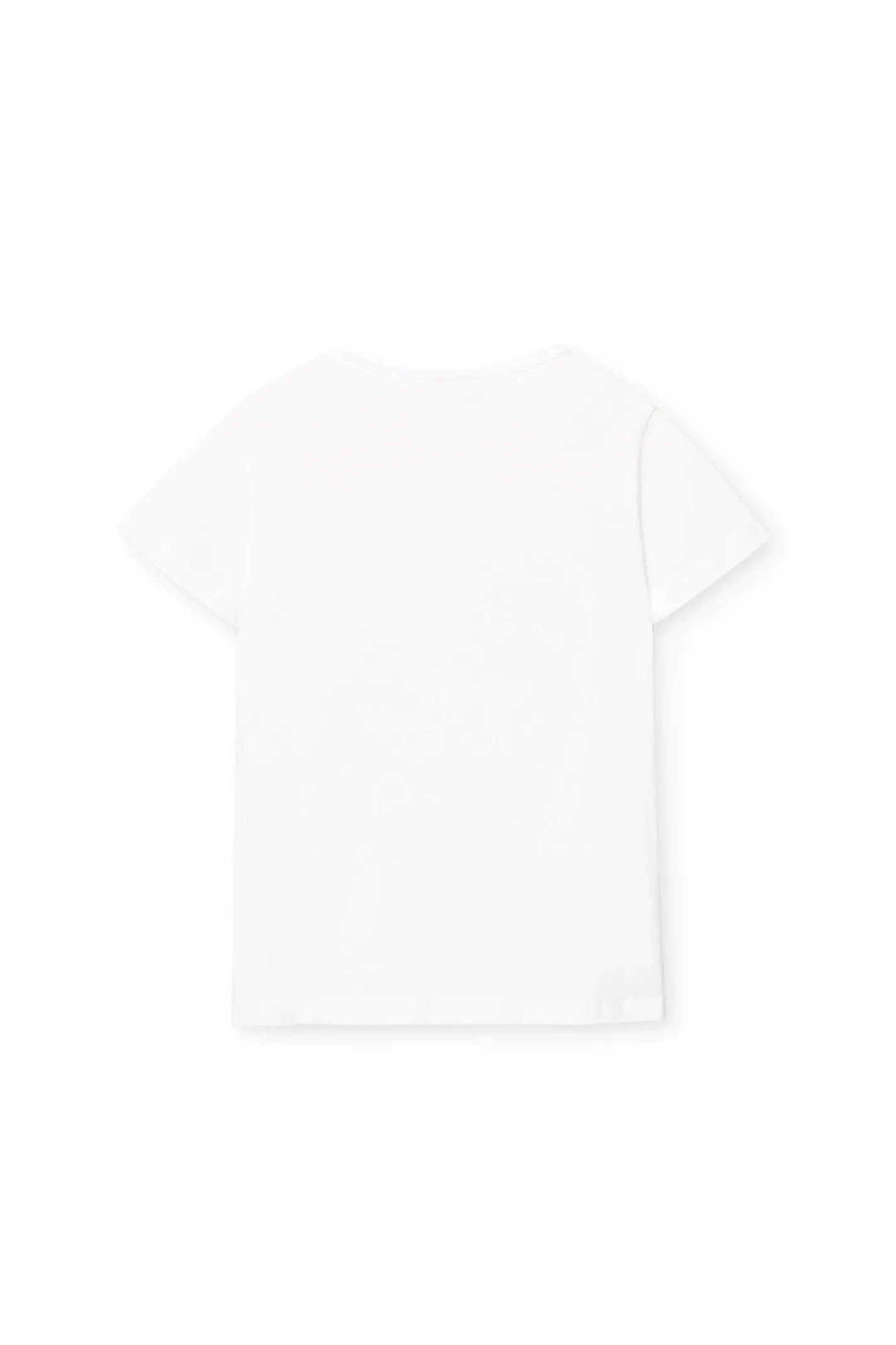 Maglietta a maglia per bambina in bianco