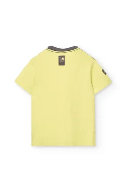 Maglietta a maglia per bambino di colore verde con stampa
