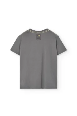 Maglietta a maglia per bambino in colore grigio scuro