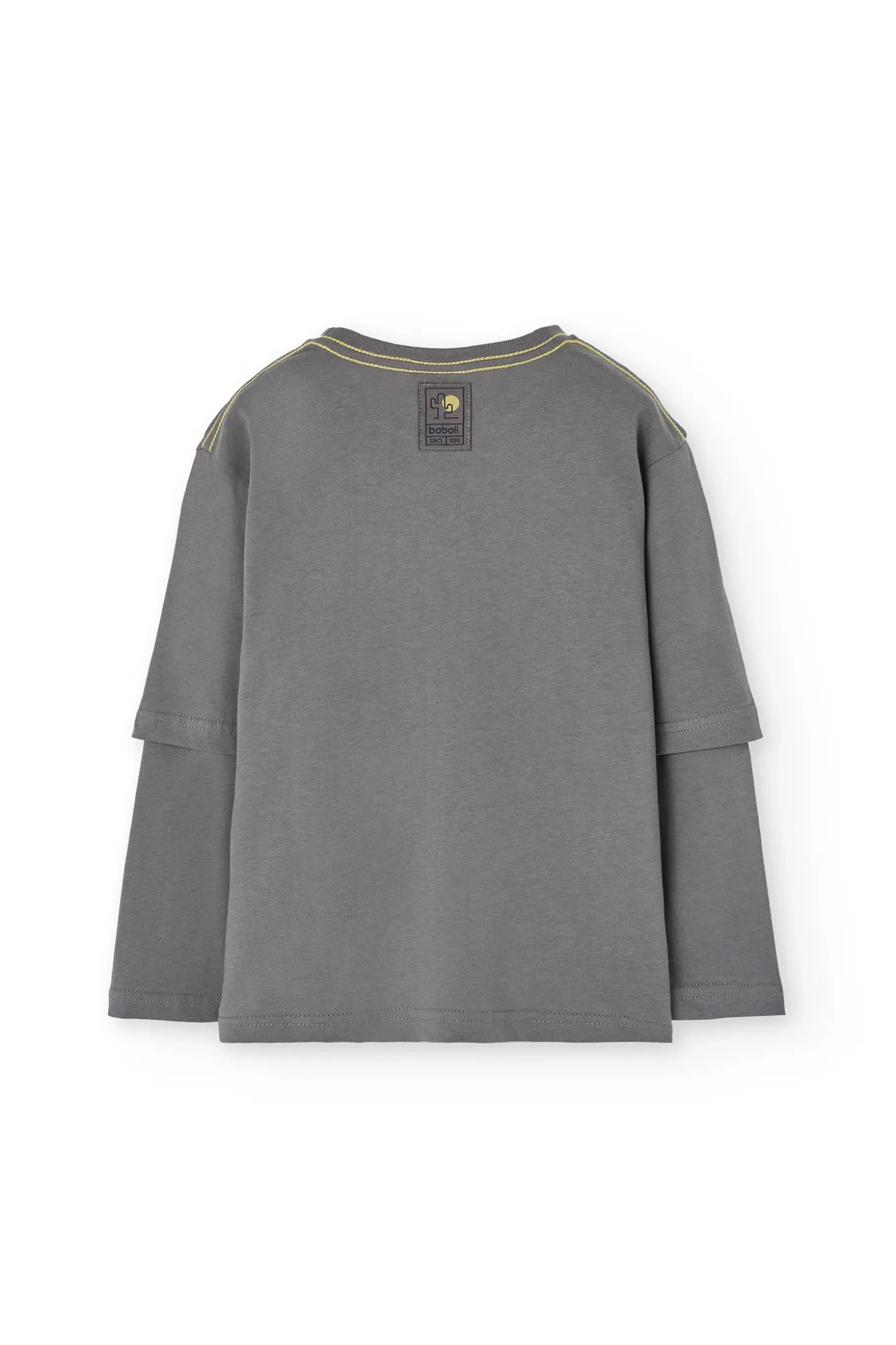 Maglietta a maglia per bambino in grigio