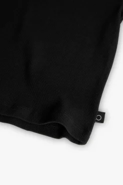 Maglietta a maglia per bambina di colore nero.