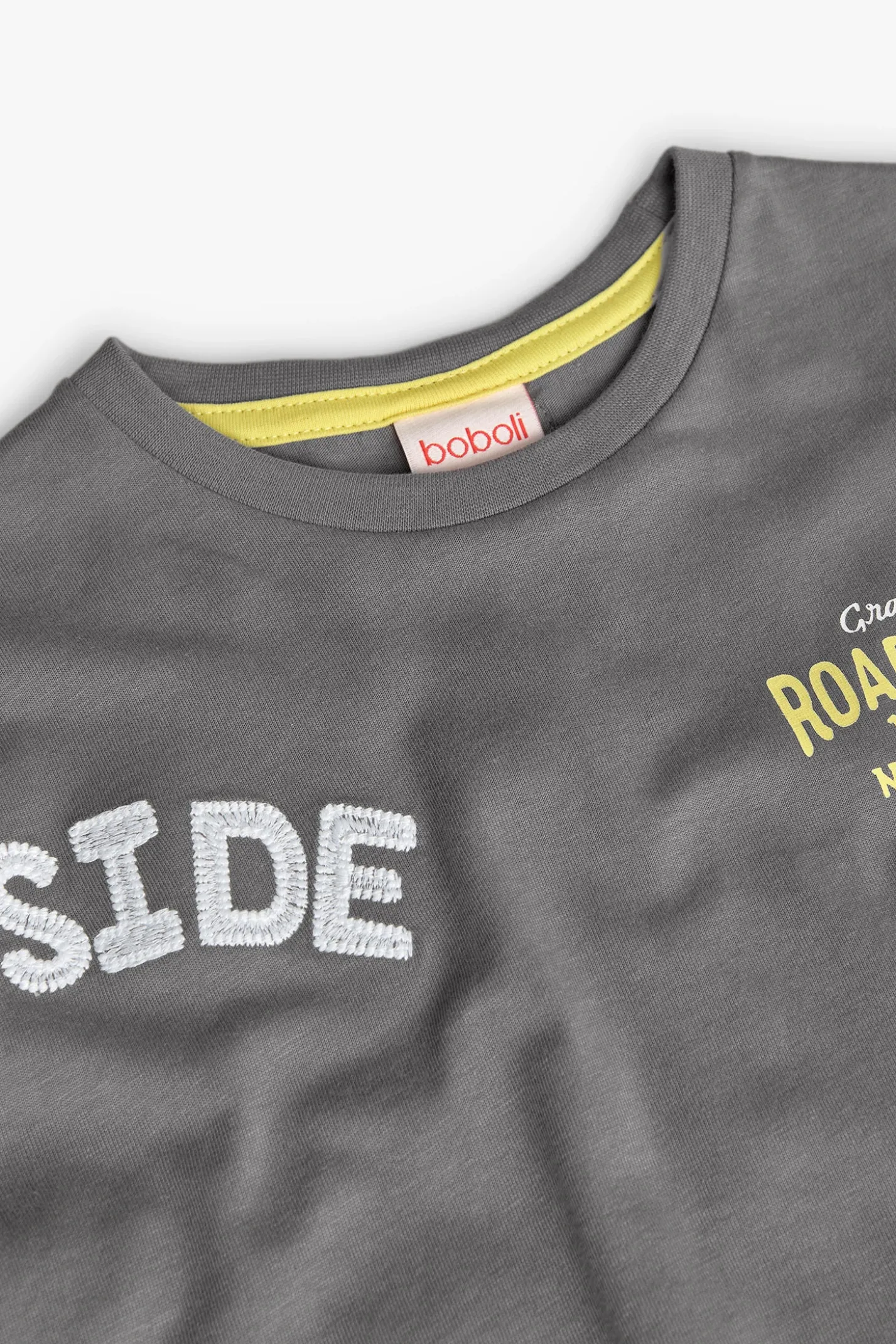 Maglietta a maglia per bambino in colore grigio scuro