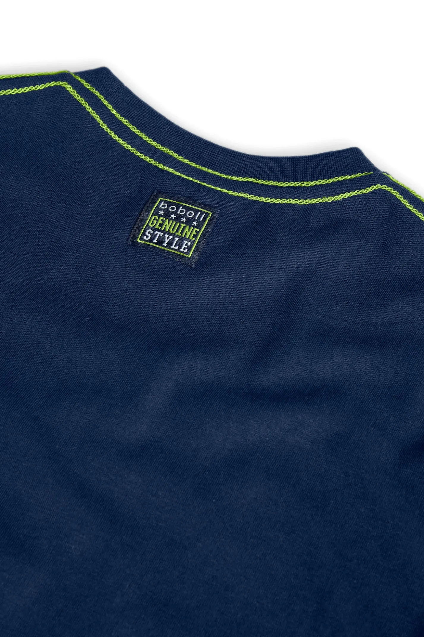 Maglietta a maglia per bambino in blu navy