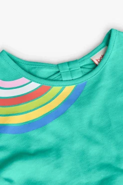 Maglietta a maglia per bambina in verde