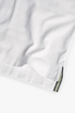 Maglietta a maglia per bambino in bianco con stampa