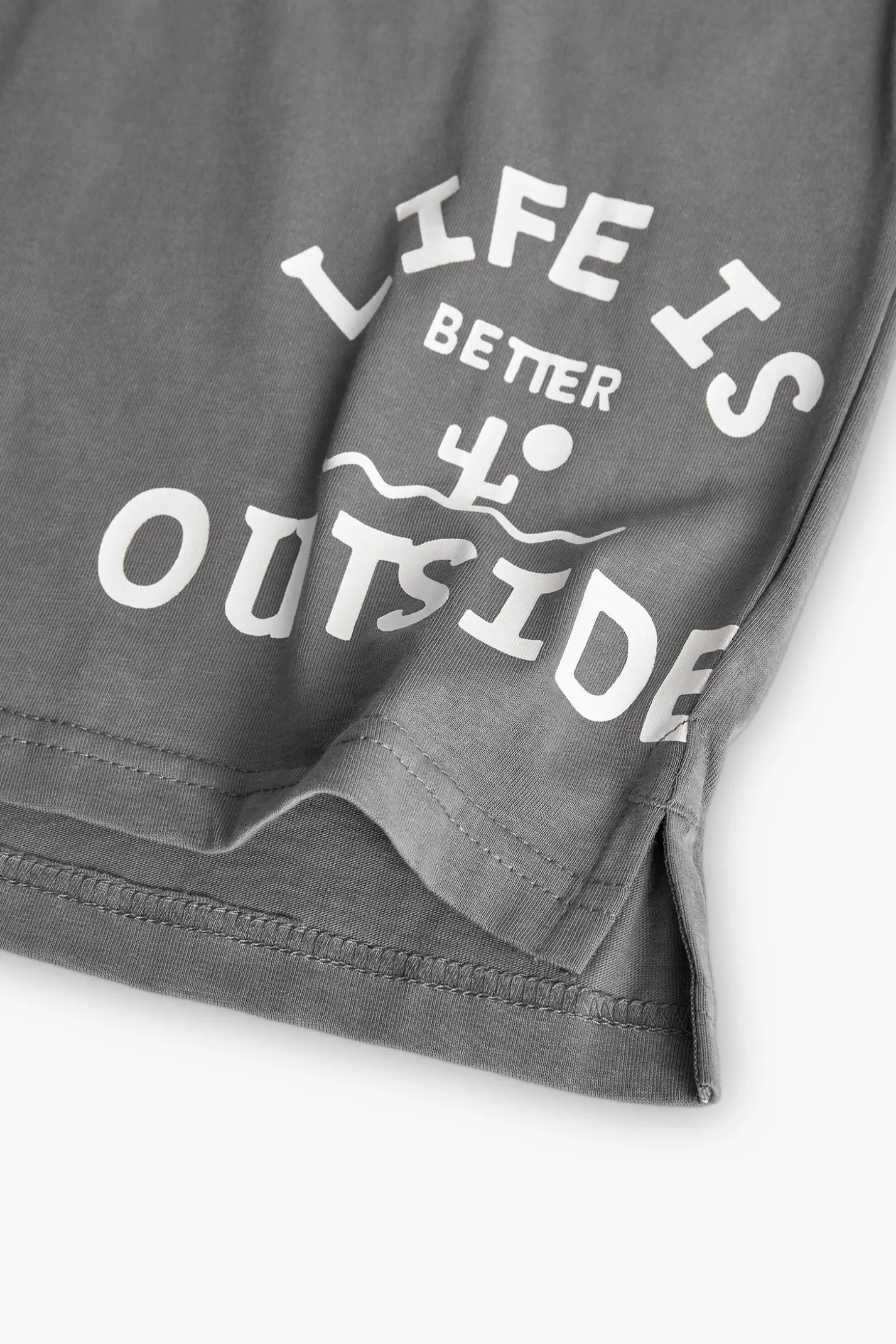 Maglietta a maglia per bambino in colore grigio scuro