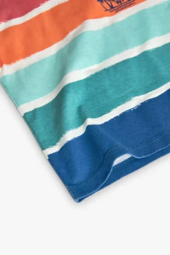 Maglietta a maglia per bambino con stampa multicolore