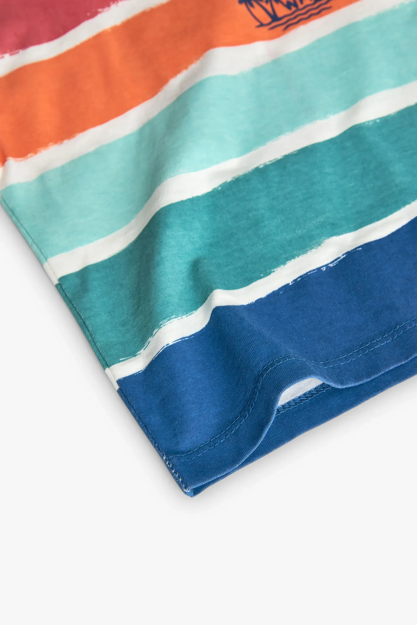 Maglietta a maglia per bambino con stampa multicolore