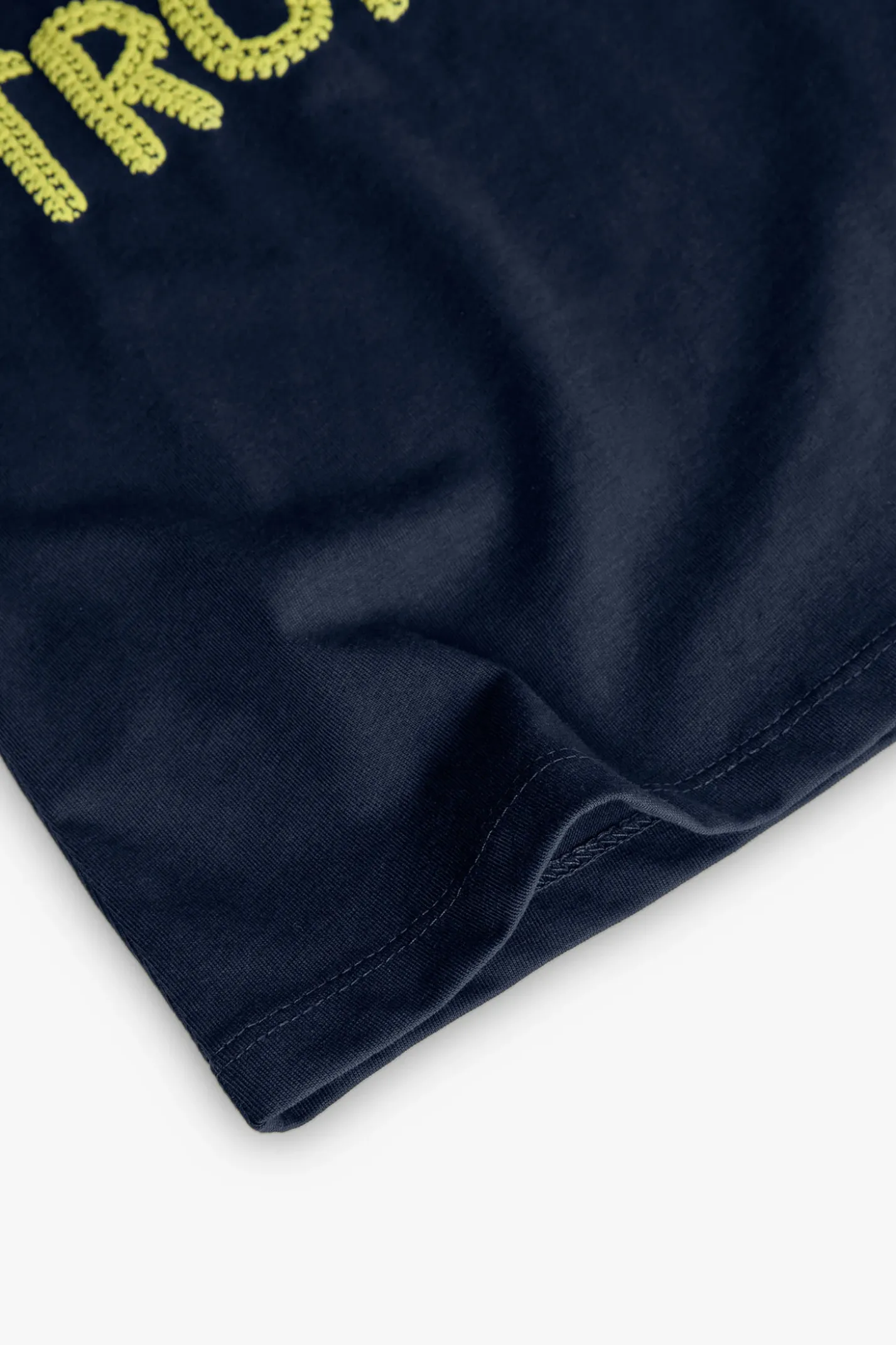 Maglietta a maglia per bambina in colore blu marino