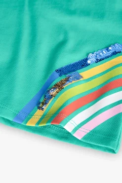 Maglietta a maglia per bambina in verde