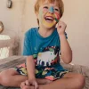 Maglietta a maglia per neonato in blu