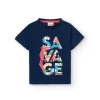 Maglietta a maglia per neonato in blu marino