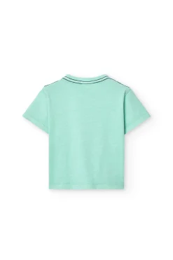 Maglietta a maglia per neonato in verde
