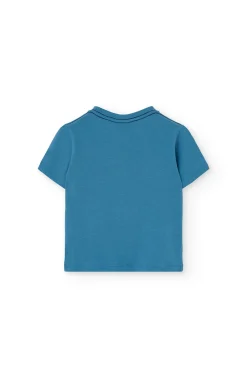 Maglietta a maglia per neonato in blu