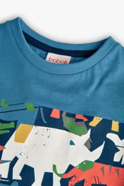 Maglietta a maglia per neonato in blu