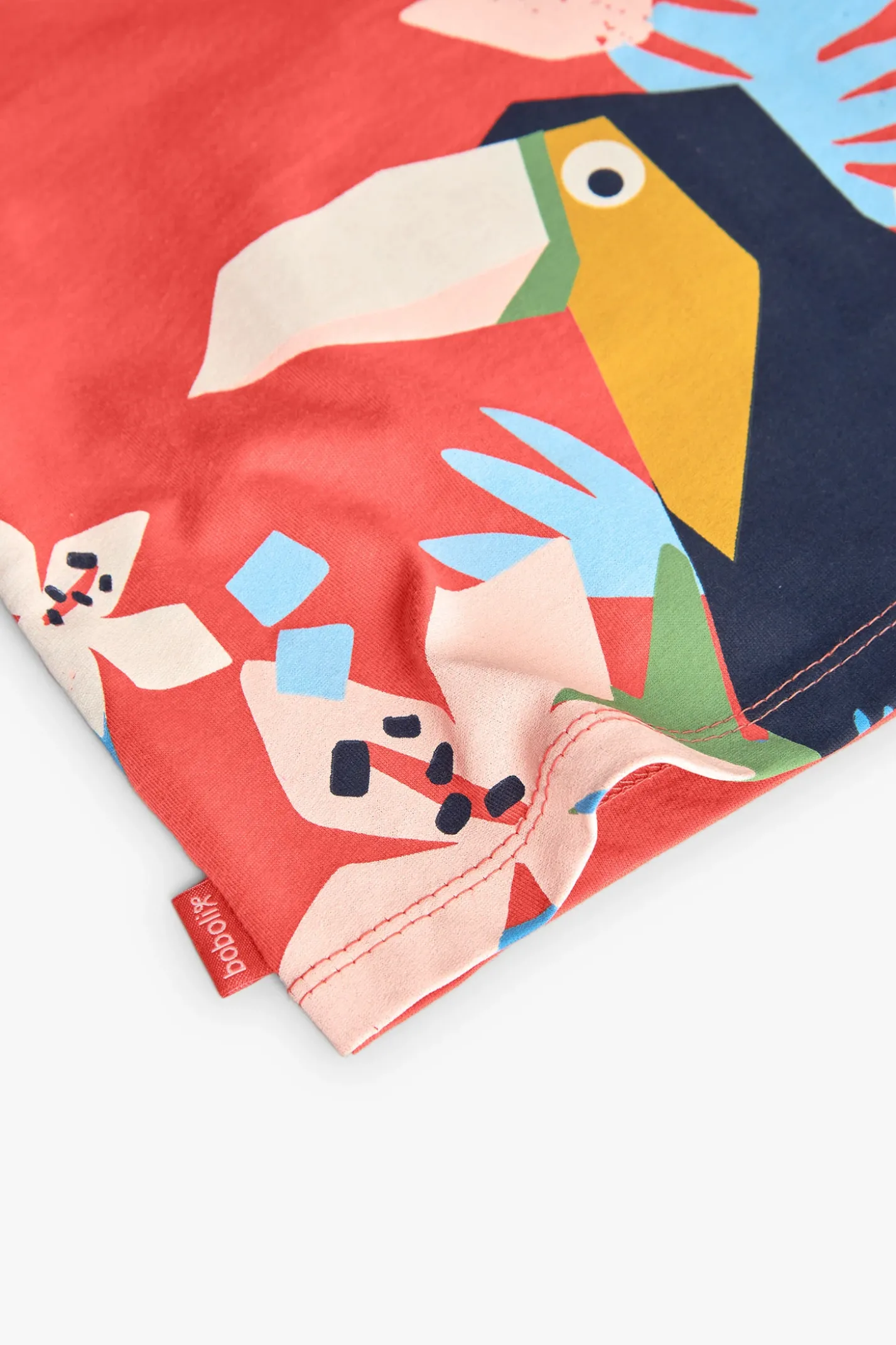 Maglietta a maglia per neonata in rosso con stampa